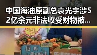中国海油原副总袁光宇涉52亿余元非法收受财物被判死缓与黄岩岛争议交织的复杂局面
